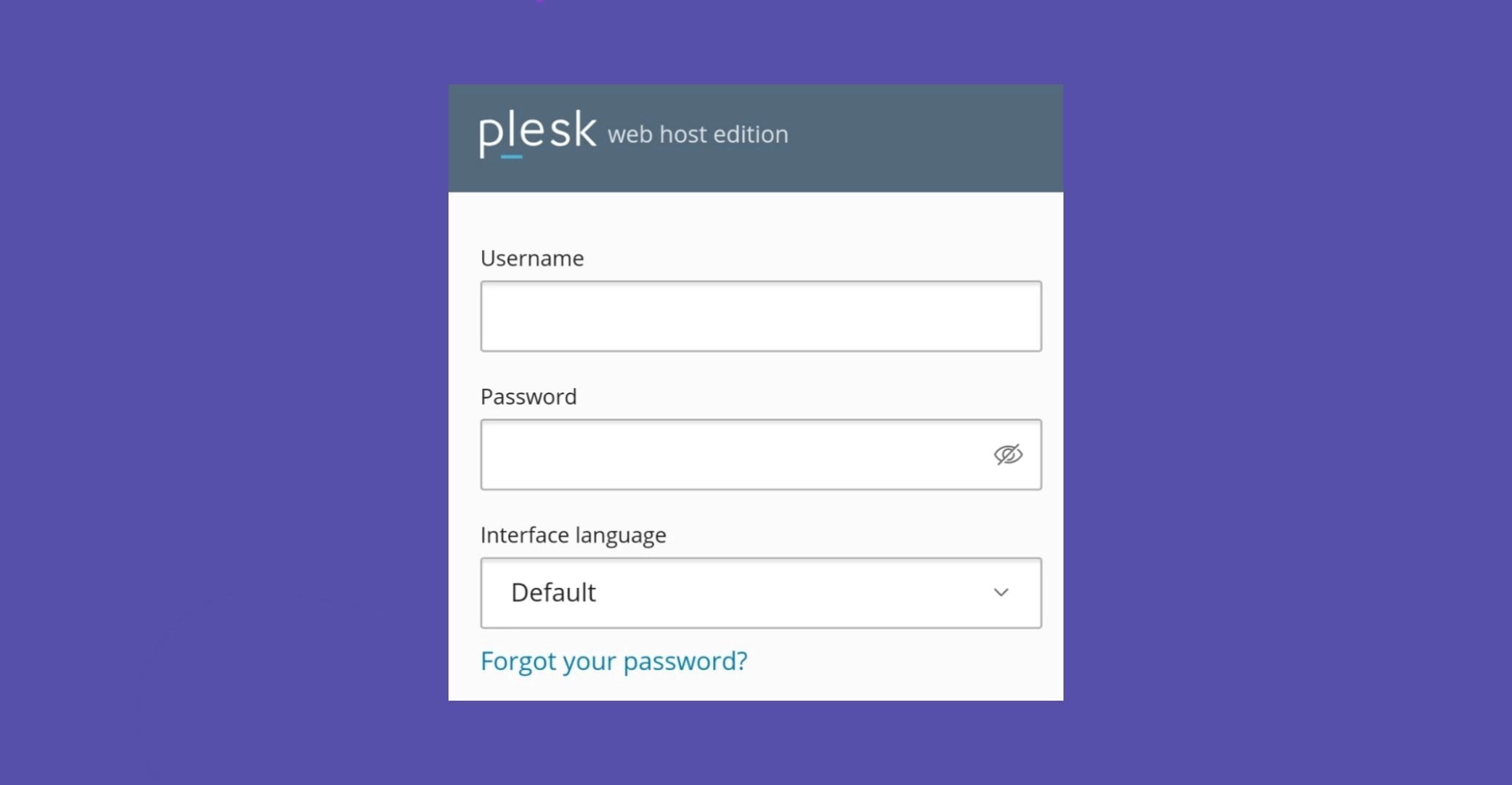 ورود به کنترل پنل Plesk